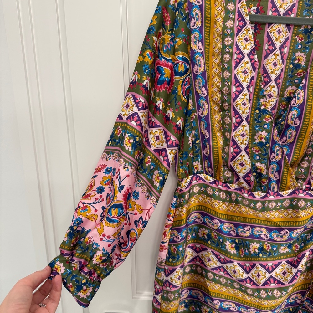 Zara Multicolor Patterned Mini Dress - Picture 3 of 5